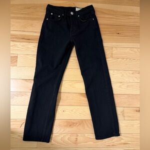 rag & bone Women's Black Straight Leg Jeans 24